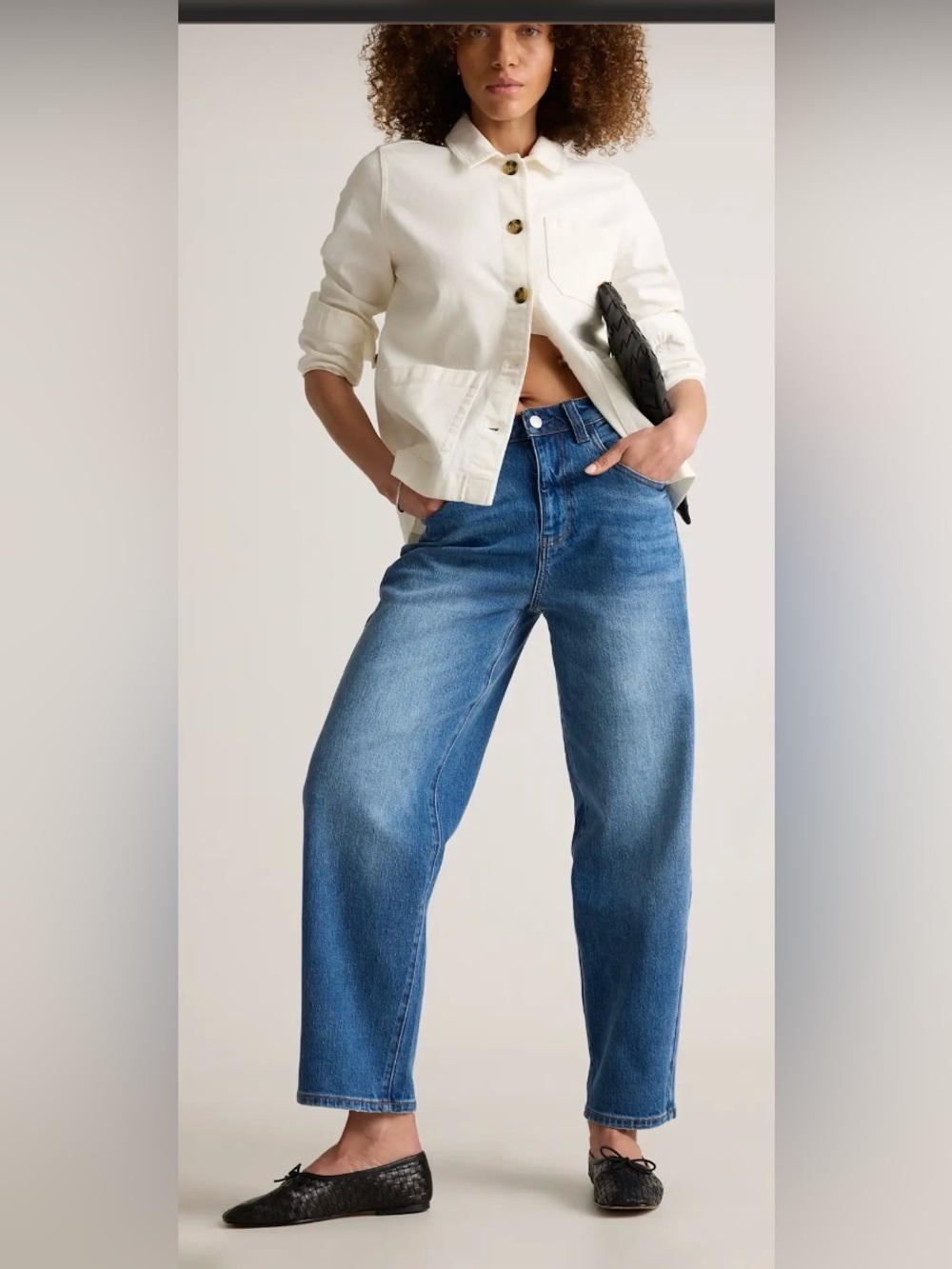 Quince Slim Fit Men's Denim Jeans in Blue